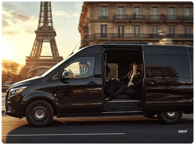 Private chauffeur service in Paris city center